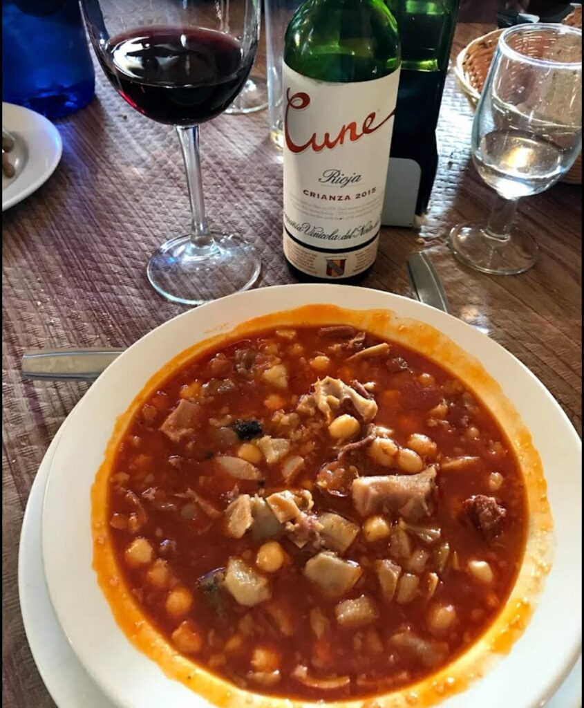 plato de garbanzos