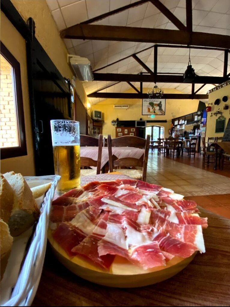 Plato con jamón